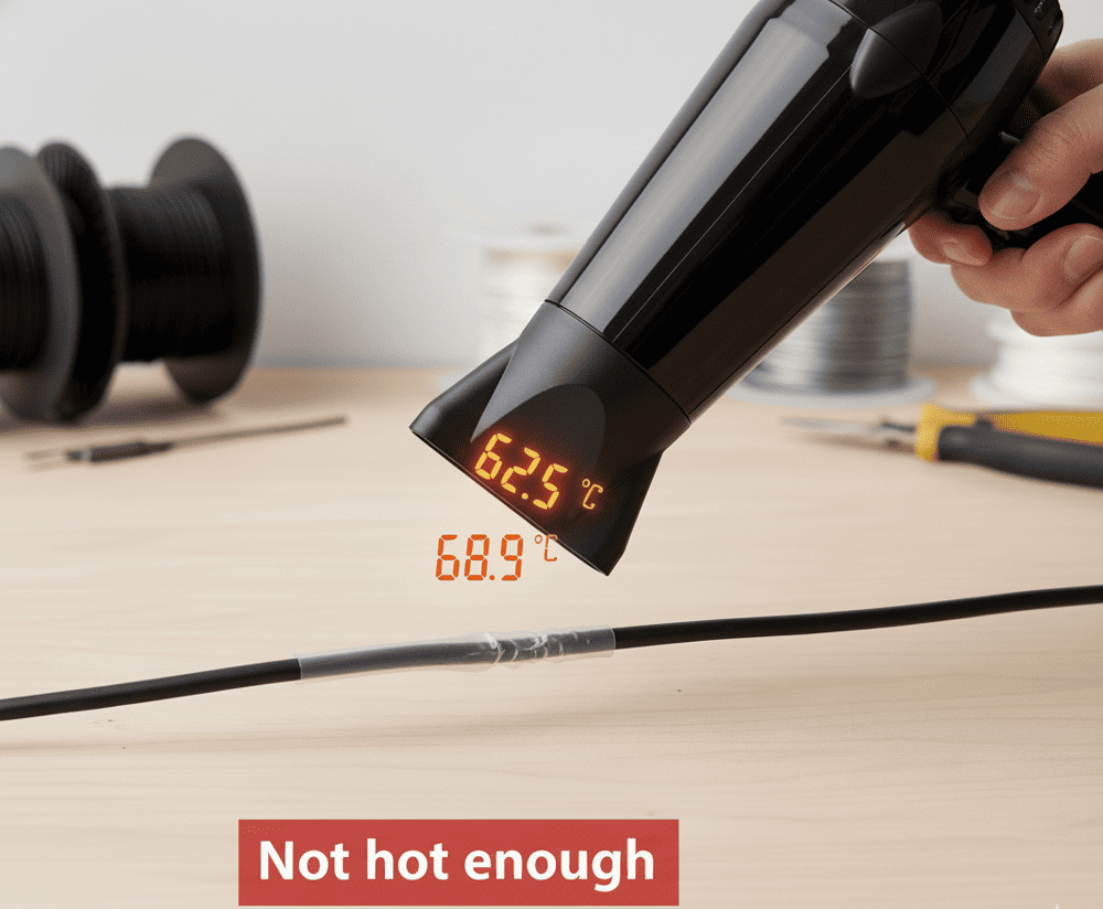 Hair Dryer and Heat Shrink Tubing