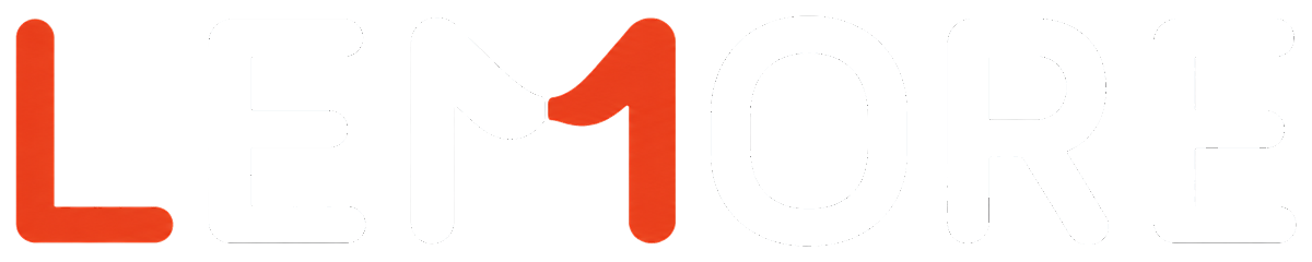 Lemore logo for dark background