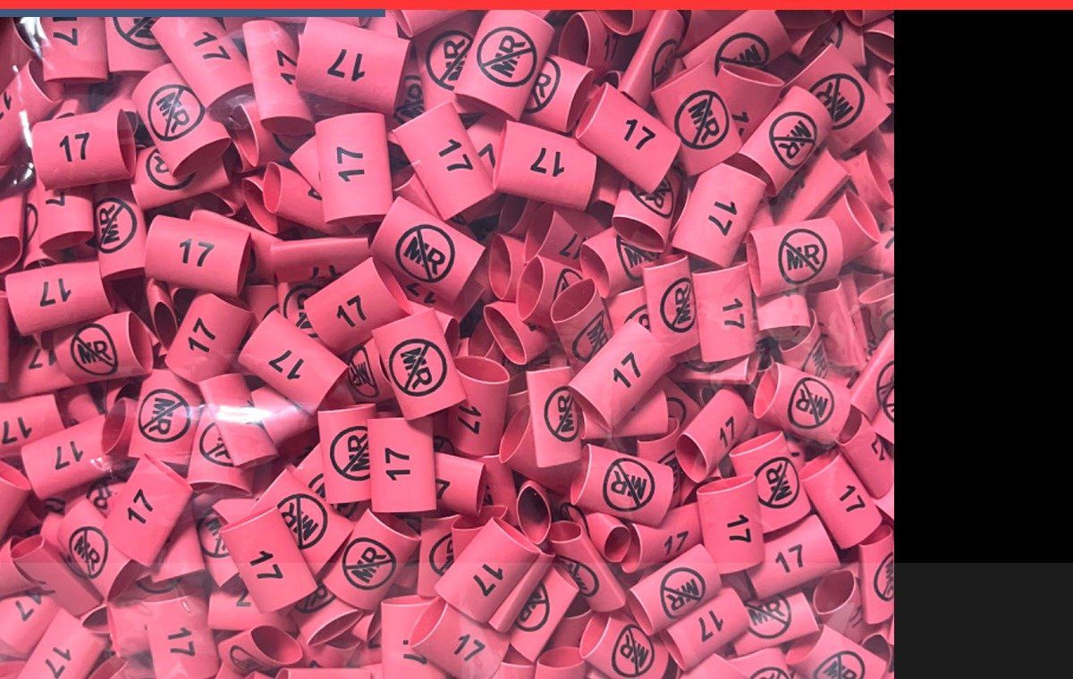 OEM double side batch printing service for heat shrink marking sleeves