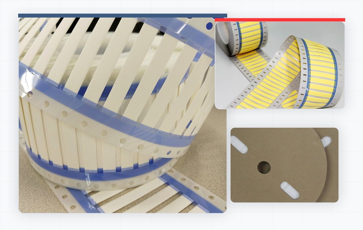 Lemore printable heat shrink sleeves and paper spool packaging